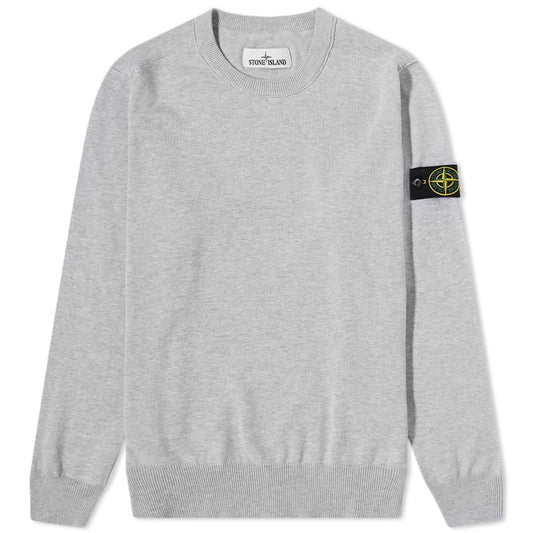 Stone Island 540B2 Soft Cotton Knit In Light Grey