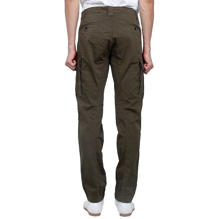 Cp Company 056A Stretch Sateen Cargo Pants In Ivy Green
