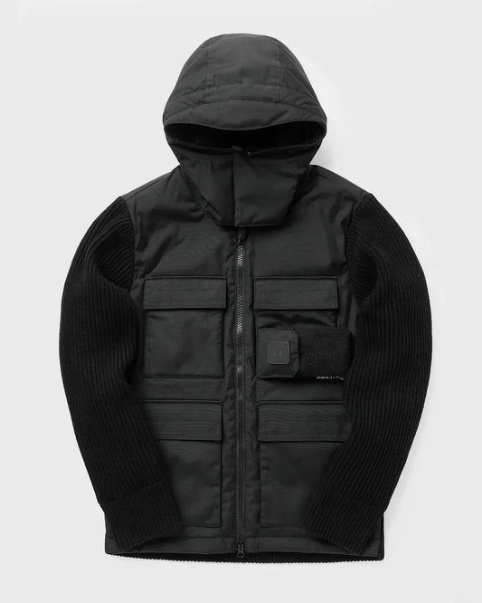 Cp Company Metropolis Series Mixed Lambswool Jacket in Black
