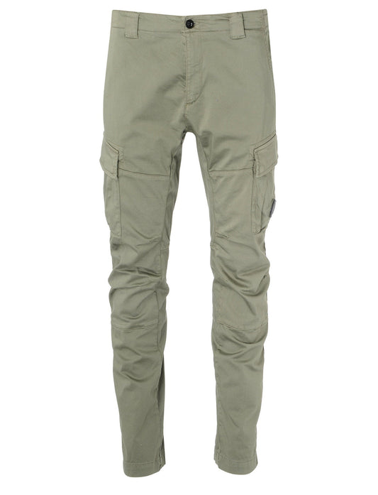 Cp Company 056A Stretch Sateen Cargo Pants In Agave Green