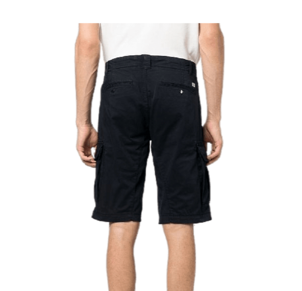Cp Company 116A Satin Stretch Lens Cargo Shorts Medieval Blue