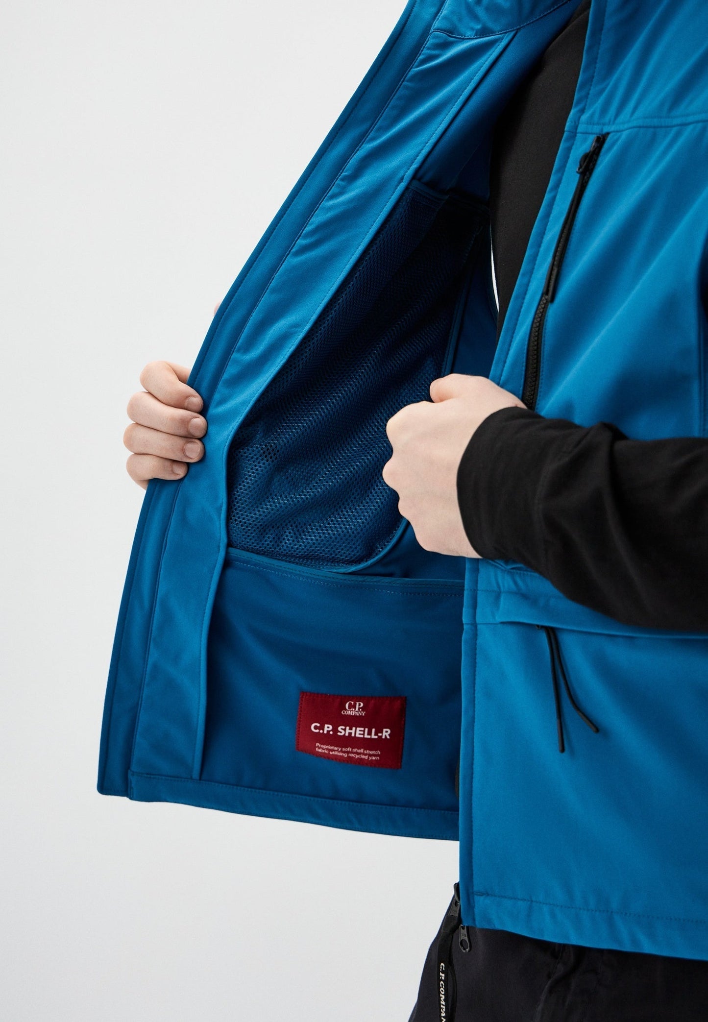 Cp Company Shell Utility Lens Gilet in Ink Blue