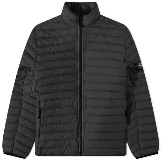 Stone Island Loom Woven Chambers R-Nylon Down Tc Packable Jacket In Black