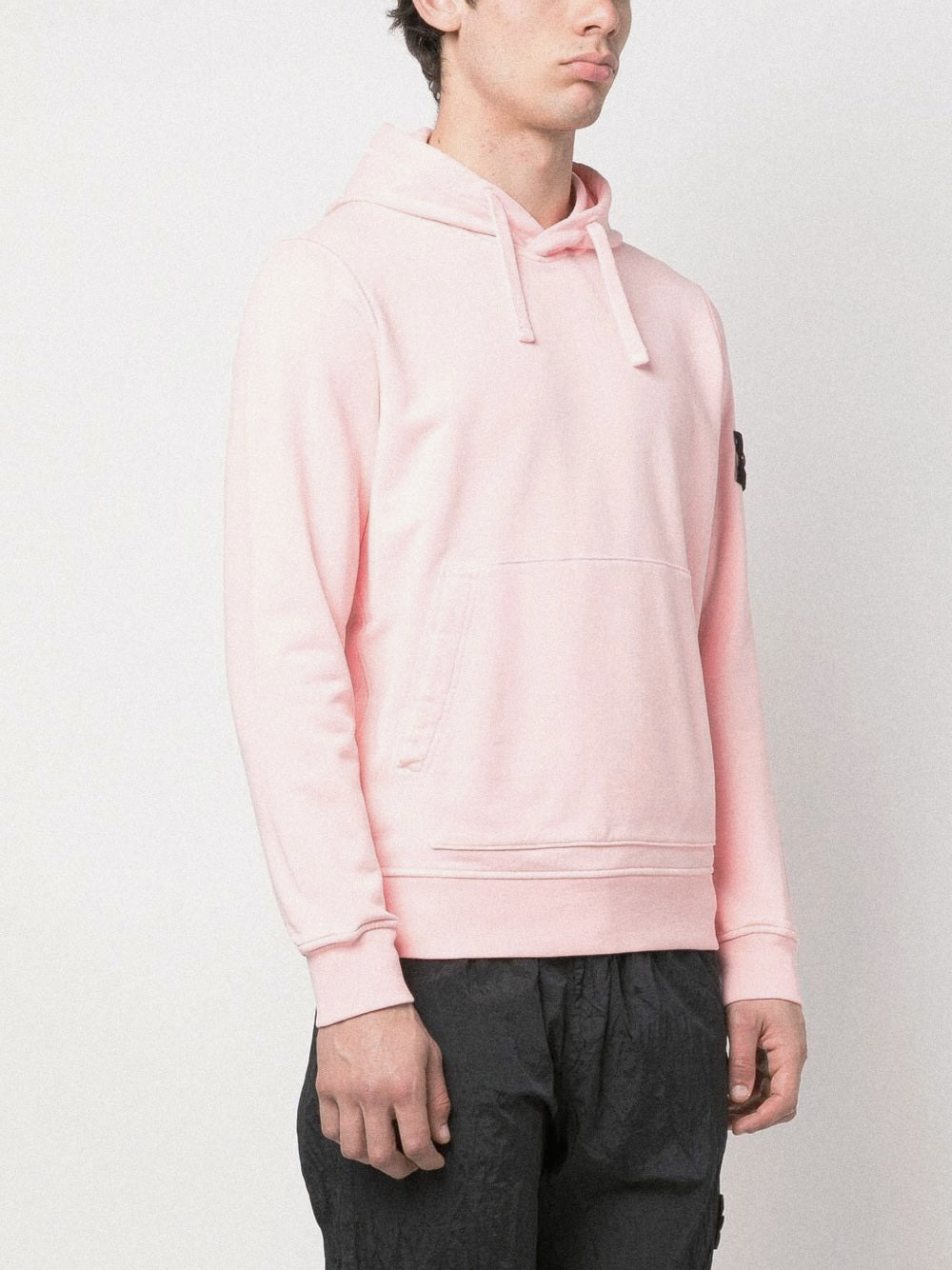 Stone Island Overhead Hoodie In Light Pink
