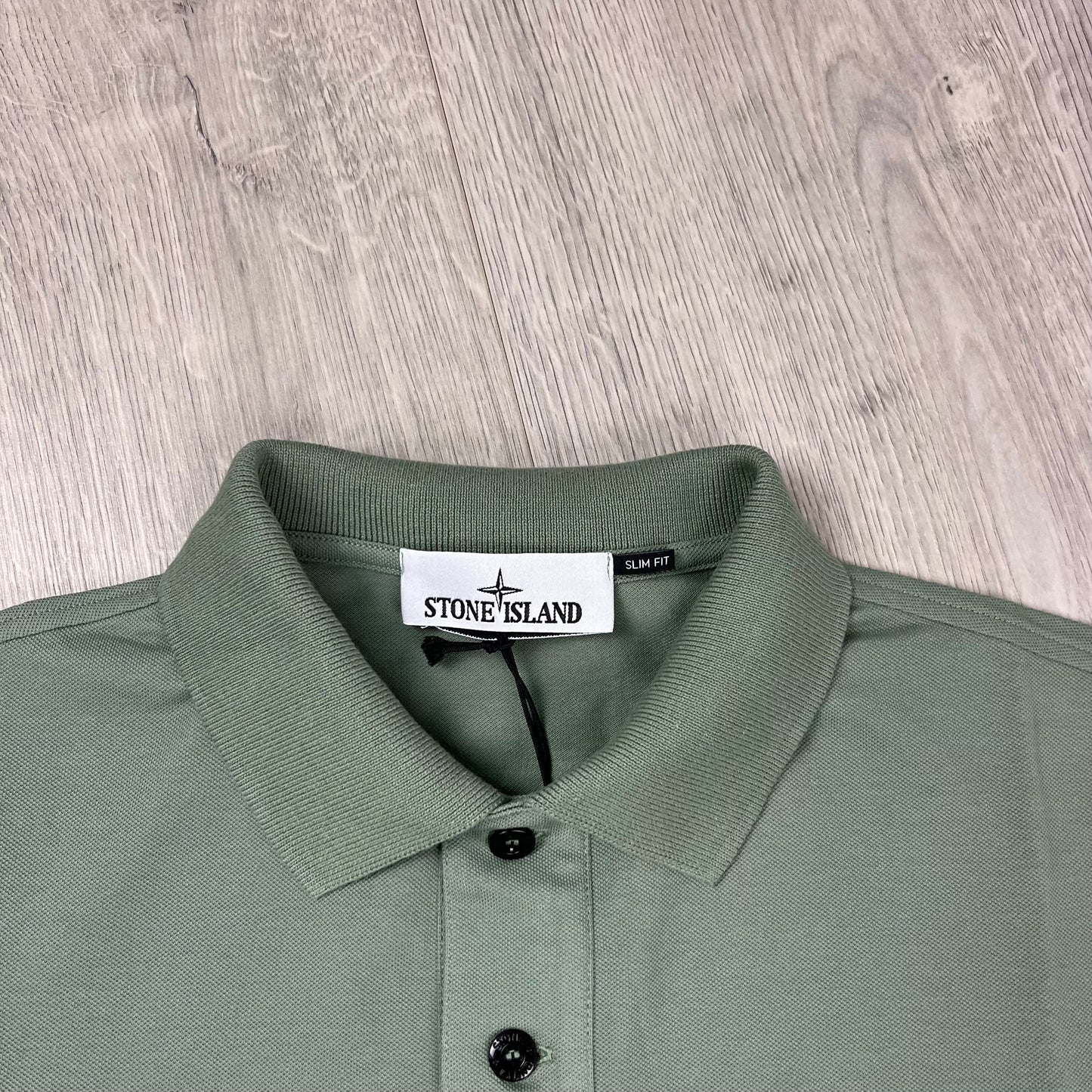 Stone Island Patch Polo Shirt - Sage