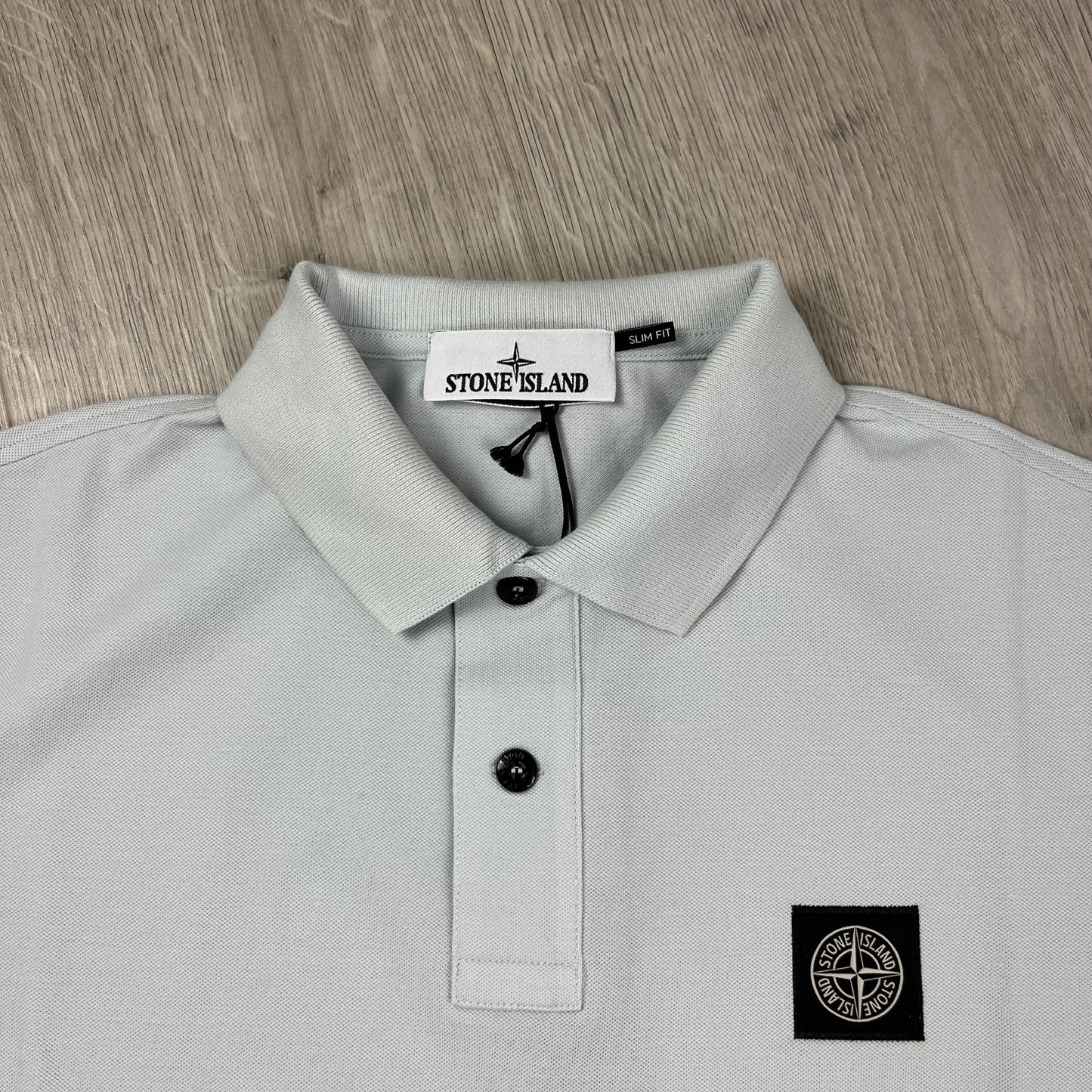 Stone Island Patch Polo Shirt - Sky Blue